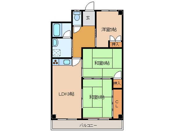 ビラアルファインの物件間取画像